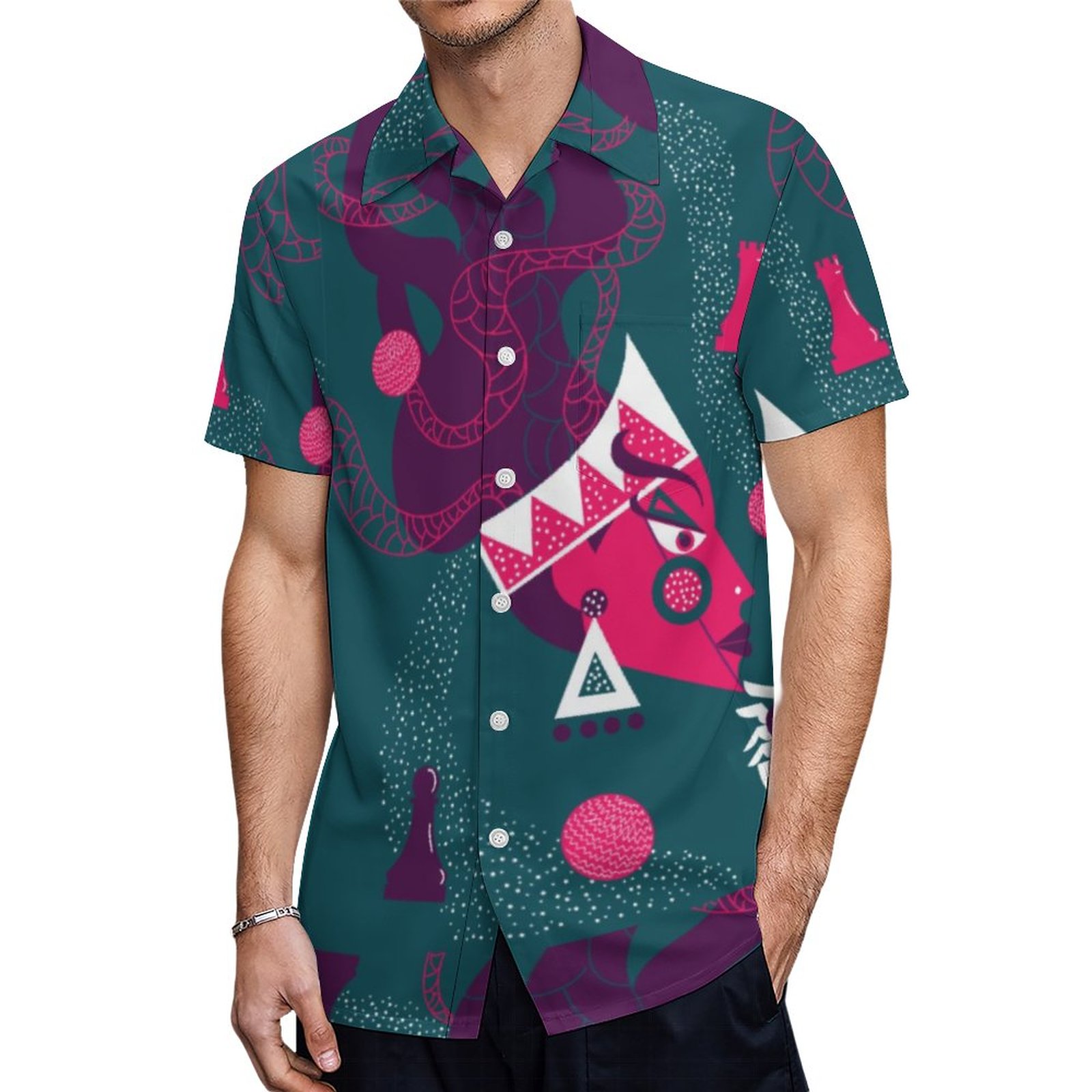 Radical Af Aesthetic Yoga Pants Hawaiian Shirt Mens Button Down Plus Size Tropical Hawaii Beach Shirts