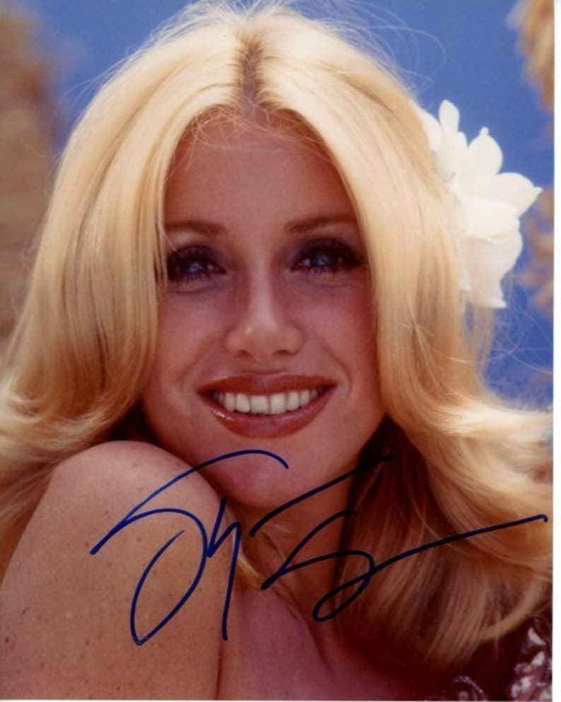 Suzanne somers signed autographed threes company chrissy snow Photo Poster painting