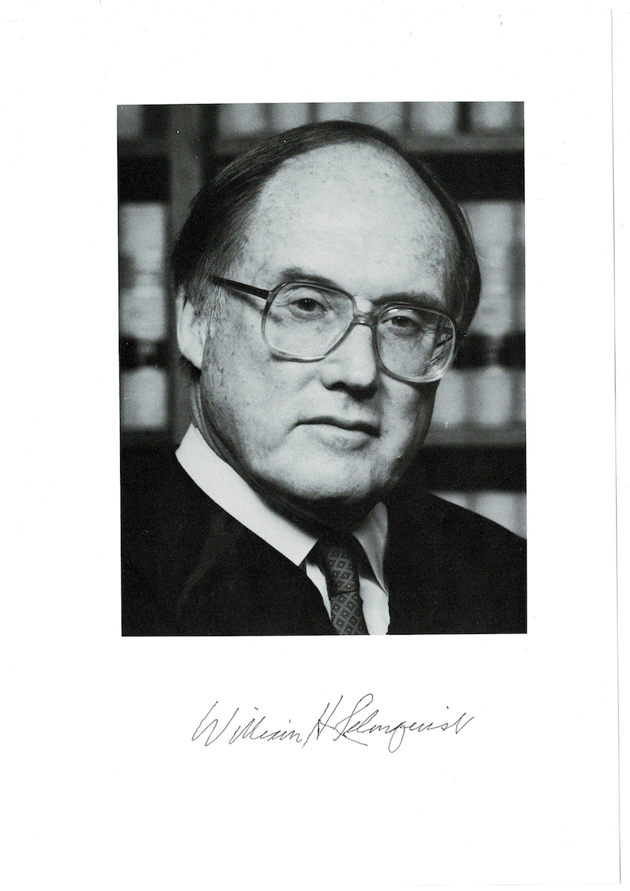 William Rehnquist signed autographed Photo Poster painting! RARE! AMCo Authenticated! 10823