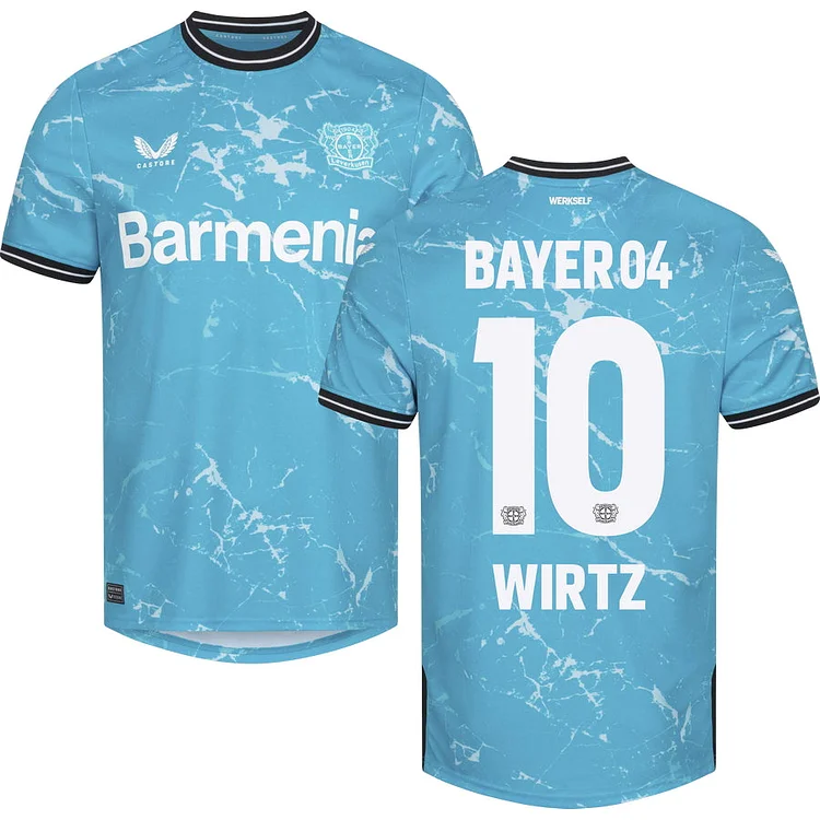 Bayer Leverkusen Florian Wirtz 10 Third Trikot 2023-2024