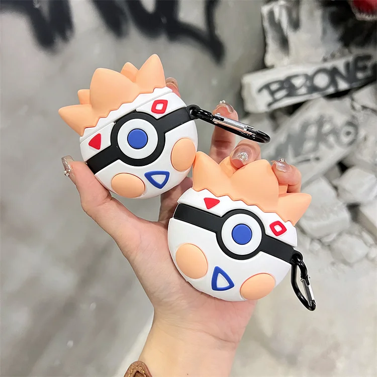 Kawaii Pokemon Togepi Poke Ball AirPods Case weebmemes