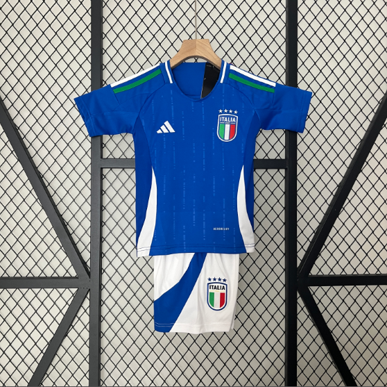 24/25 Italy Home Kids Kit Football Jersey Thai Quality