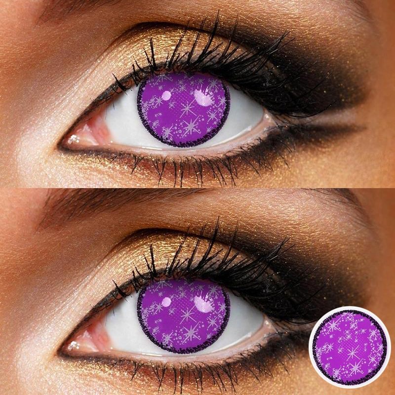 Blind Midsummer Cosplay Contact Lenses Purple Color 14.5mm