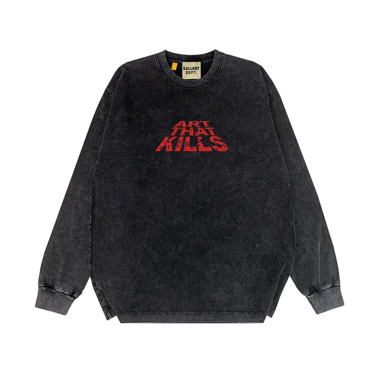 Gallery Long Sleeve Shirt Vintage T Shirt Washed and Worn Vintage Long Sleeve T-shirt