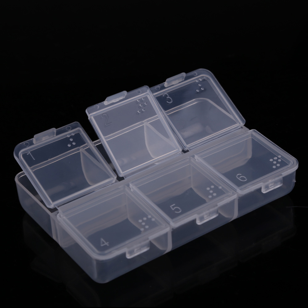 

6 Cells Pill Medicine Drug Storage Case, 501 Original