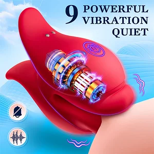 Rose Mouth Nipple Vibrator and Clitoral Stimulator for Sensual Pleasure