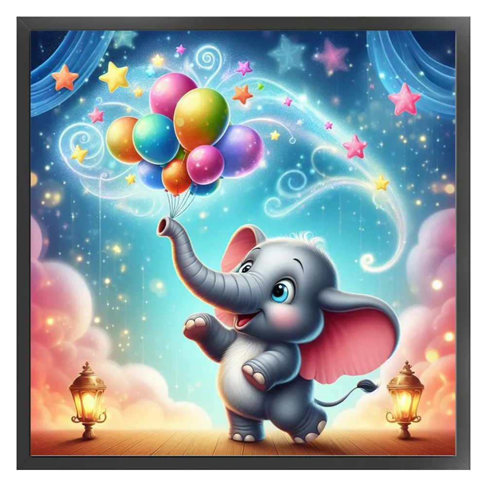 11CT Full Stamped Cross Stitch - Dumbo(Canvas|40*40CM)