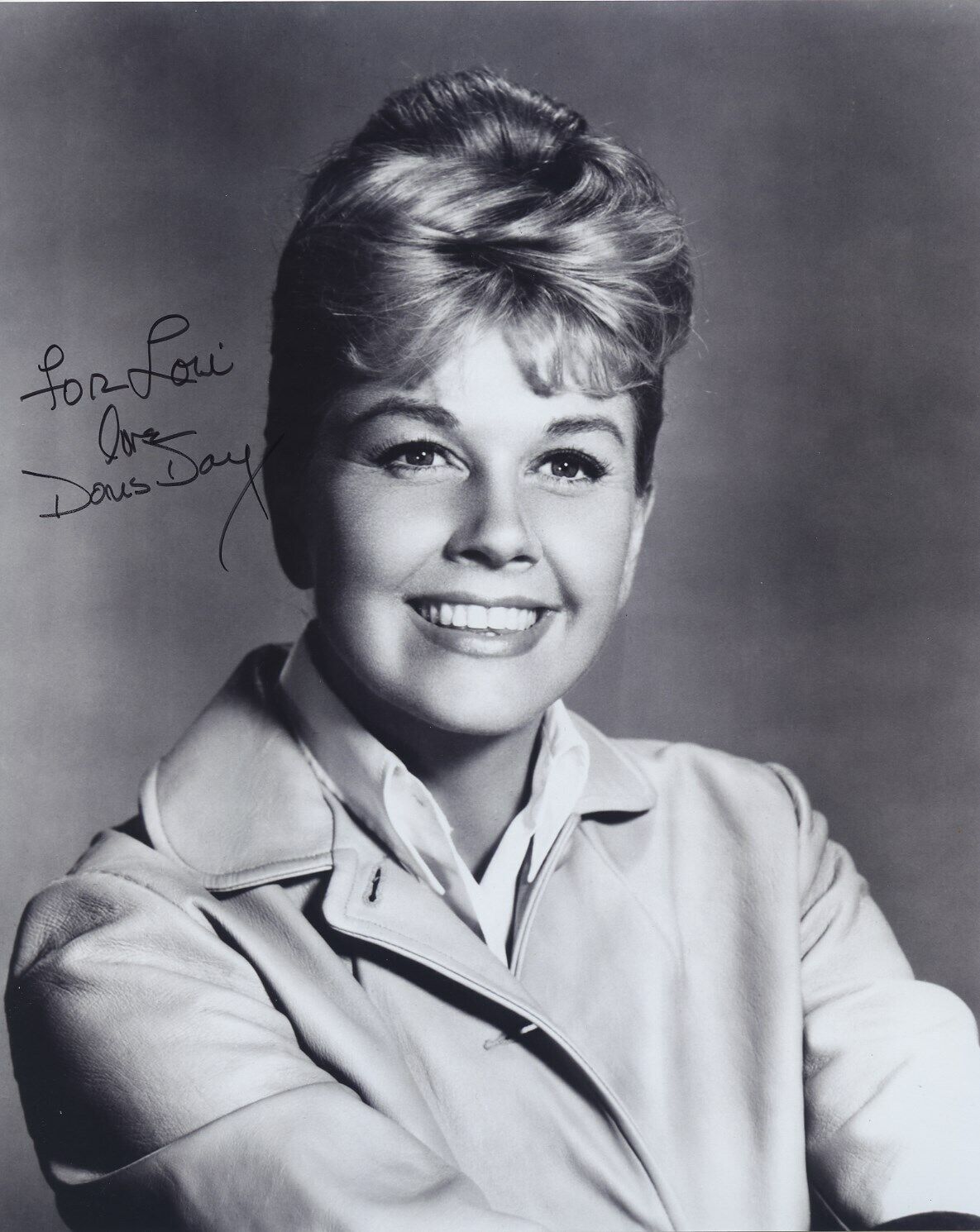 DORIS DAY SIGNED AUTOGRAPHED 8X10 Photo Poster painting FOR LOU