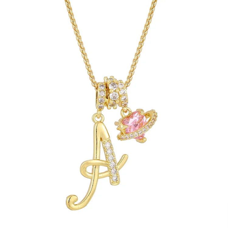 🌹🌹Mother's Day💛dopamine 26 english alphabet girl necklaces