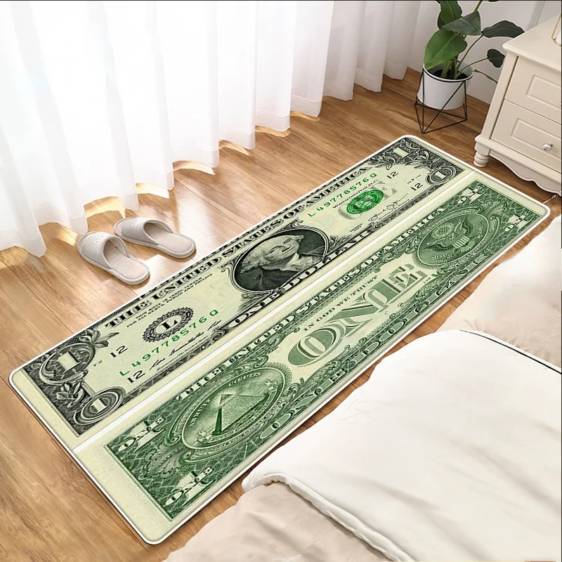 Athvotar Entrance Doormat Dollar Money Pattern Living Room Floor Rugs Home Decor Kitchen Absorbent Carpet Anti Slip Bathroom Mat 1127-0