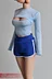 1/6 soldier sports shorts yoga pants plastic body knitted model accessories clothes fit12 inch female figure body-aliexpress