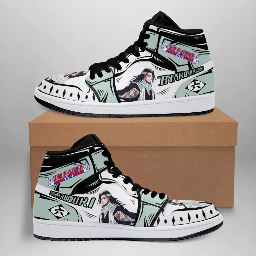 Kingofallstore - Bleach Byakuya Anime Sneakers Fan Gift Idea MN05