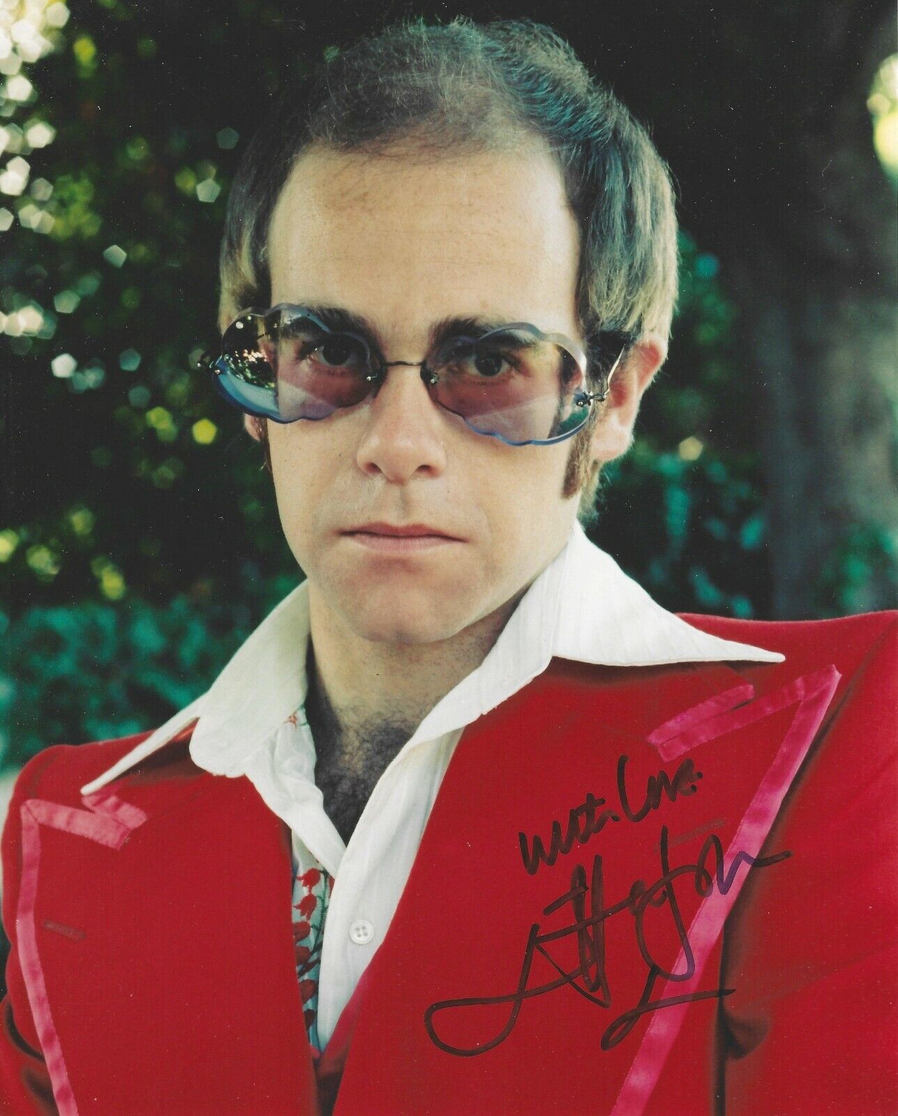 ELTON JOHN SIGNED 8x10 Photo Poster painting UACC & AFTAL RD AUTOGRAPH ROCKET MAN