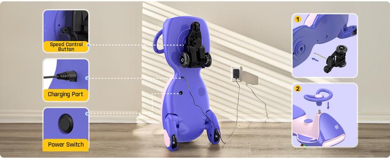 Product Introduction of FanttikRide N7 Electric Wiggle Car with Pedal, Ride on Toy 9