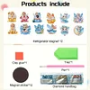 12PCS DIY Diamond Art Refrigerator Sticker Kits for Home Decor (Fairy)