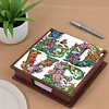 Wooden DIY LOVE Flower Diamond Painting Kit Note Box with 160 Papers for Office
