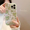 Cute Little Sheep Floral Soft Phone Case for iPhone 7-13