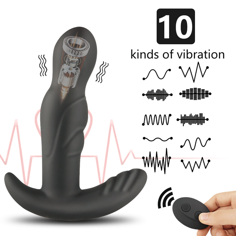 360 Degree Prostate Massager Rotating Anal Vibrator 