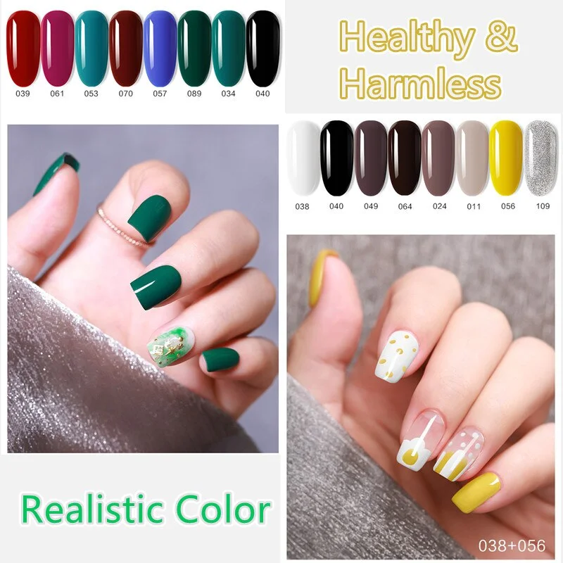 Nail Set UV LED Lamp Dryer with 12 Pcs Nail Gel Polish Kit Soak Off Manicure Tools Set Electric Nail Drill Nail Tools-Nail Inspo