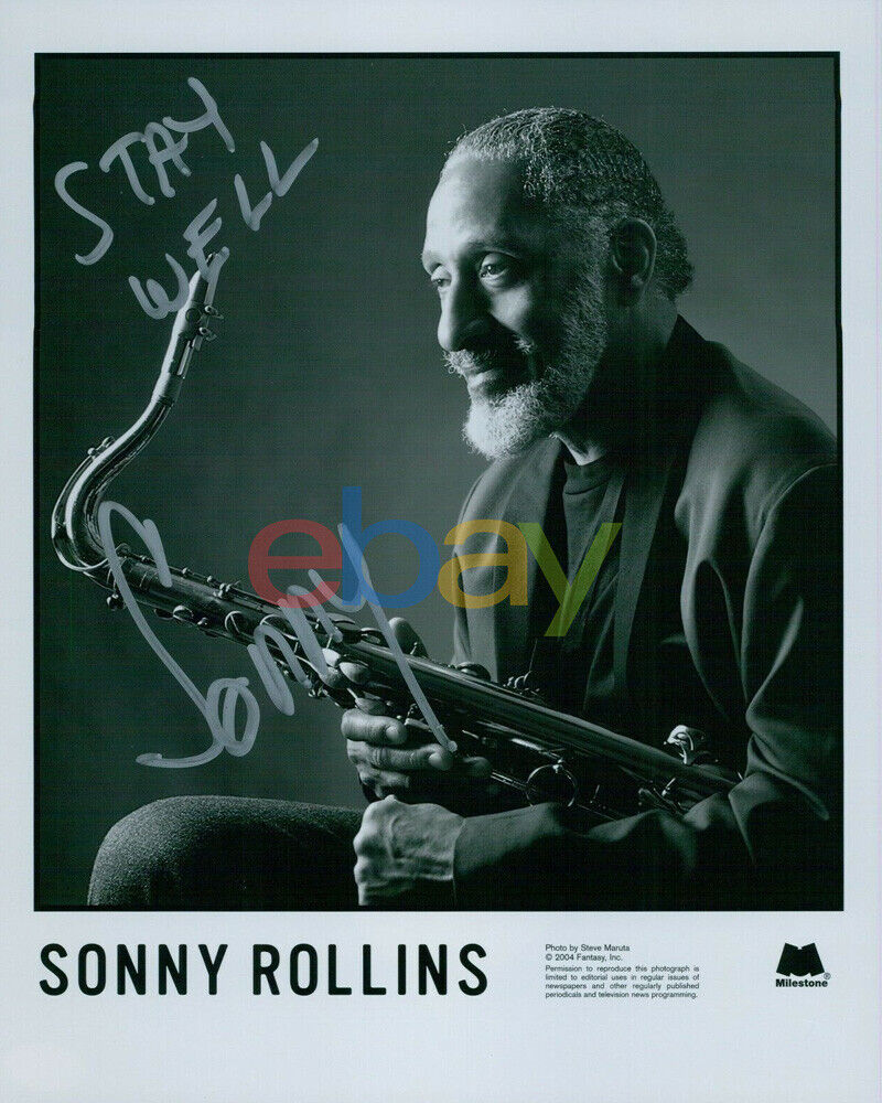 Sonny Rollins Jazz Musician Signed 8x10 Glossy Promo Photo Poster painting reprint