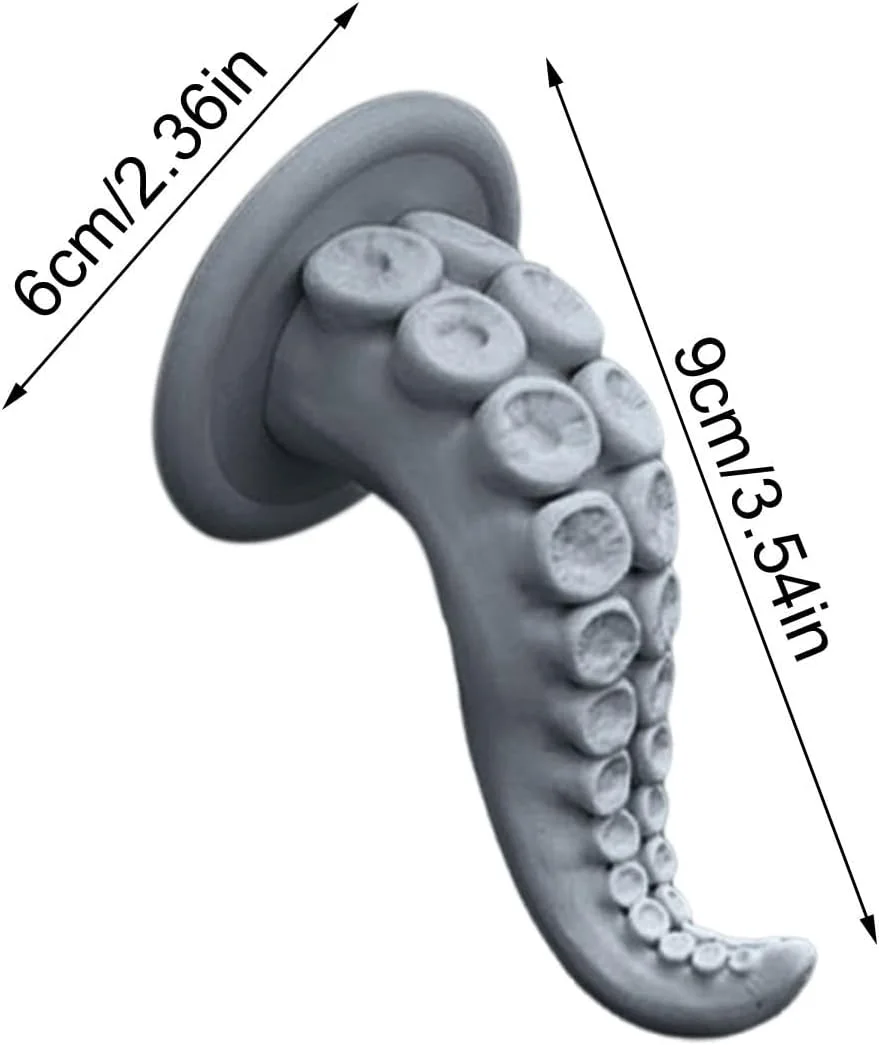 Octopus Claw Magnetic Bracket, 3D Octopus Claw Magnetic Bracket for Phone, Creative Octopus Tentacle Magnetic Phone Holder, Multifunctional Octopus Holder Phone Stand (Gray)