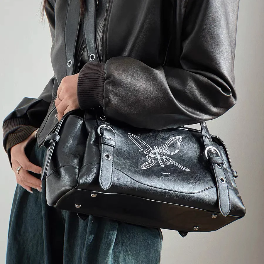 Danccia INCITY “Embroidered Butterfly-D” SHOUDLER BAG