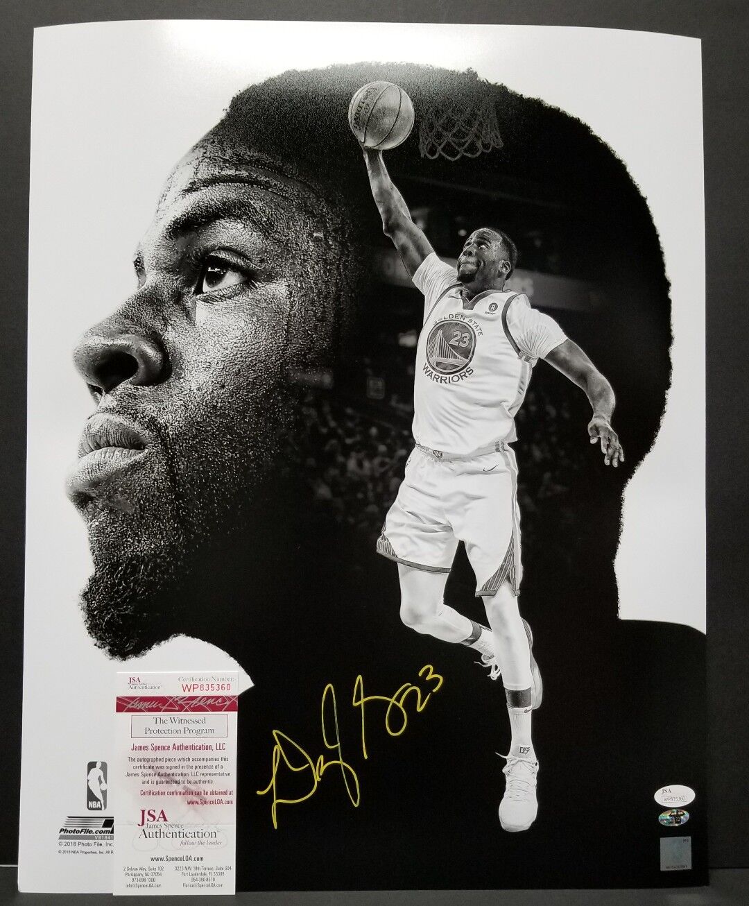 DRAYMONG GREEN Autographed Golden State Warriors 16x20 COLLAGE Photo Poster painting.WITNESS JSA