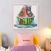 Watermelon House-14CT Stamped Cross Stitch 22*22cm/8.66*8.66in tapestrymarket