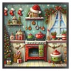 Christmas-11CT Stamped Cross Stitch 50*50cm