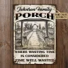 Personalized Farmhouse Porch Customized Classic Metal Signs