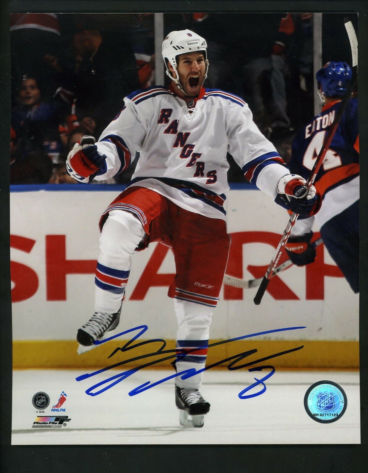 Brandon Prust Signed Autographed 8 x 10 Photo Poster painting New York Rangers