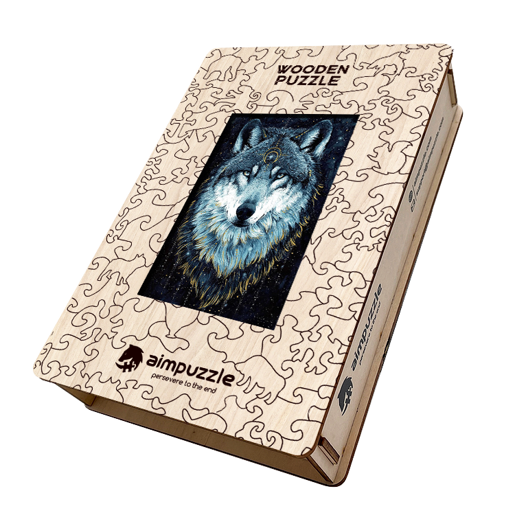 Snow Wolf Wooden Jigsaw Puzzle