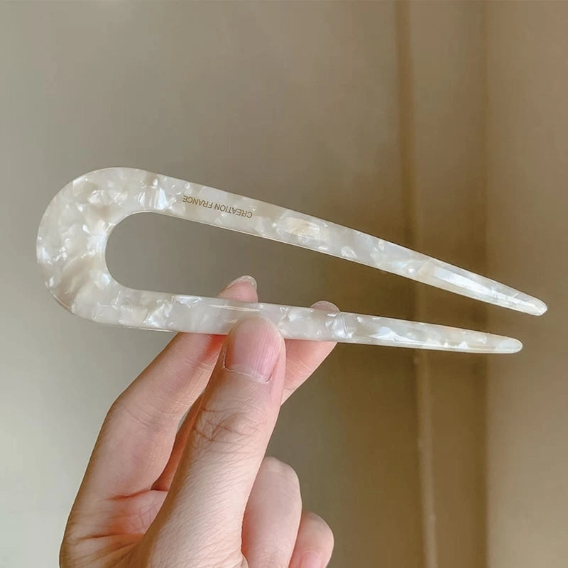 U-shaped Hairpin Women’s High-end Antique Style New Chinese Style Hair Hairpin Headwear Simple Modern Daily Fixed Hairpin