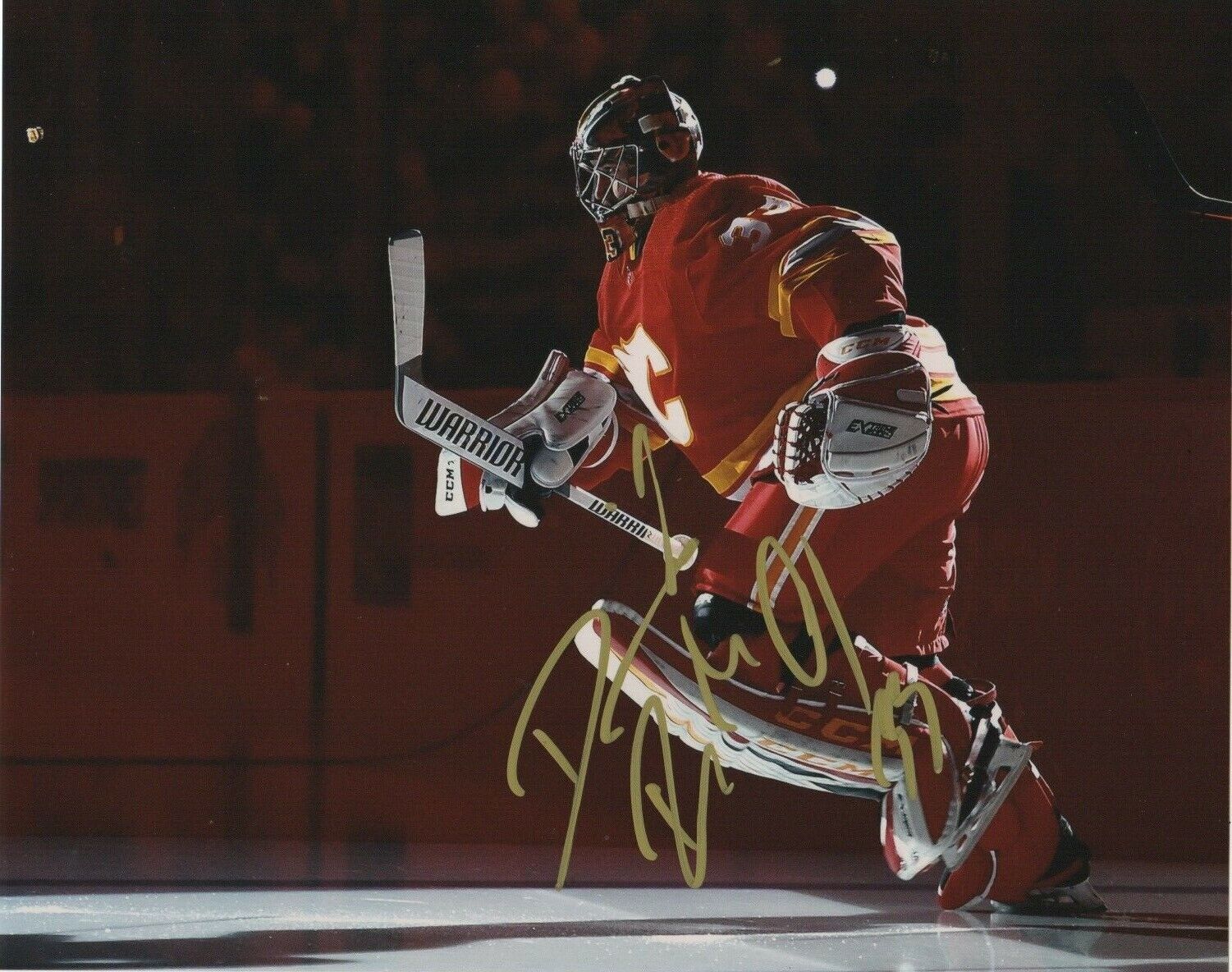 Calgary Flames David Rittich Signed Autographed 8x10 NHL Photo Poster painting COA #10