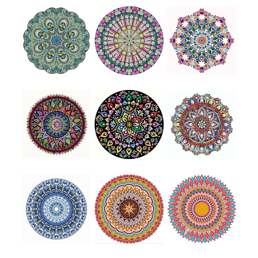 

Mandala Pattern - Special Shaped Diamond Painting - 30*30CM, 06, 501 Original