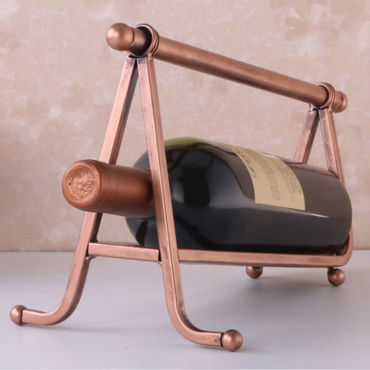 Athvotar Nordic Tieyi Red Wine Rack Decoration European Antique Restaurant Bar KTV Wine Cabinet Wine Display Shelf