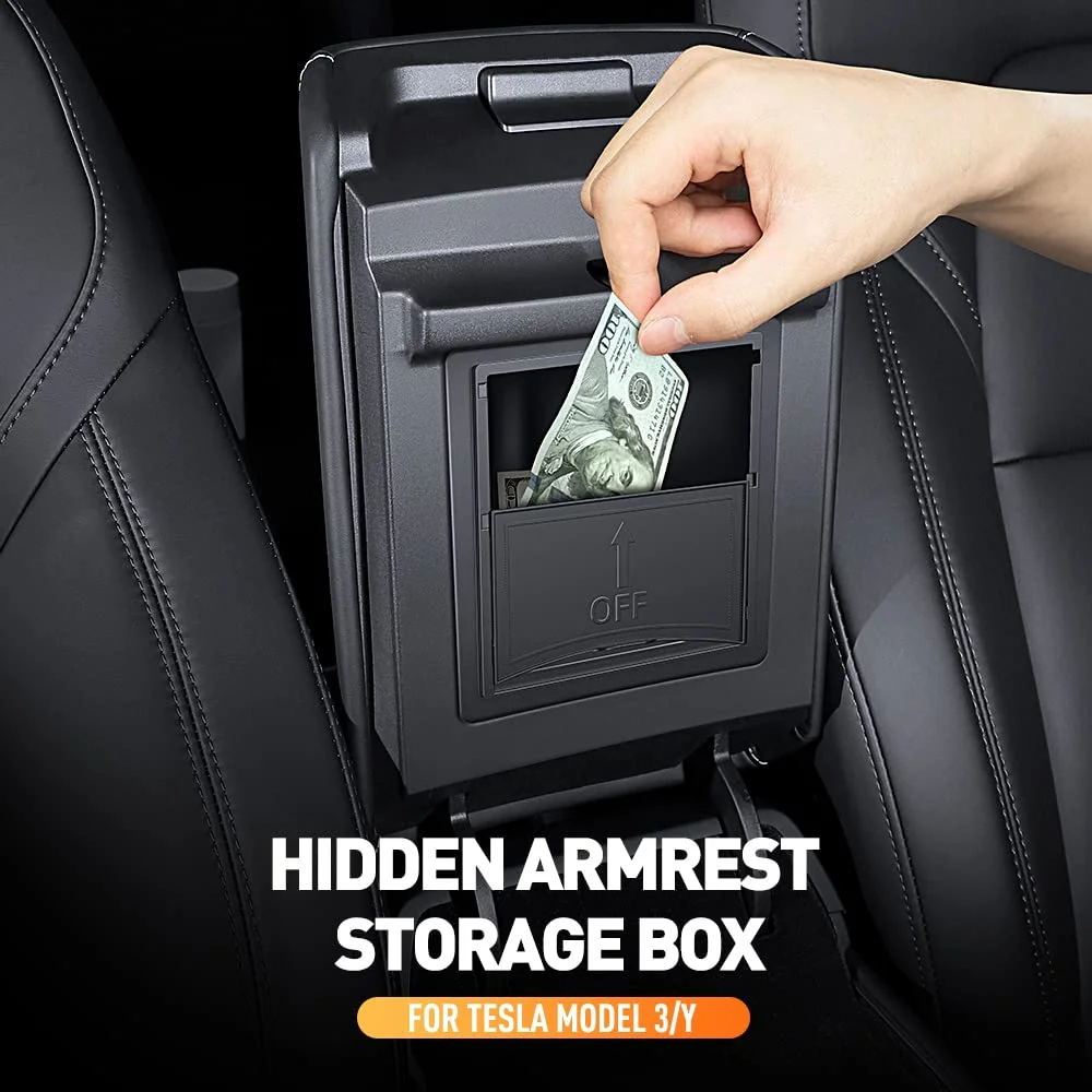 YONZEE Tesla 3PCS Center Console Organizer Storage For Tesla Model 3/Y