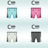 Men's ice silk sports seamless anti-wear large size shorts