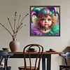Diamond Painting-5D Full Round Drill Clown(40*40 CM)