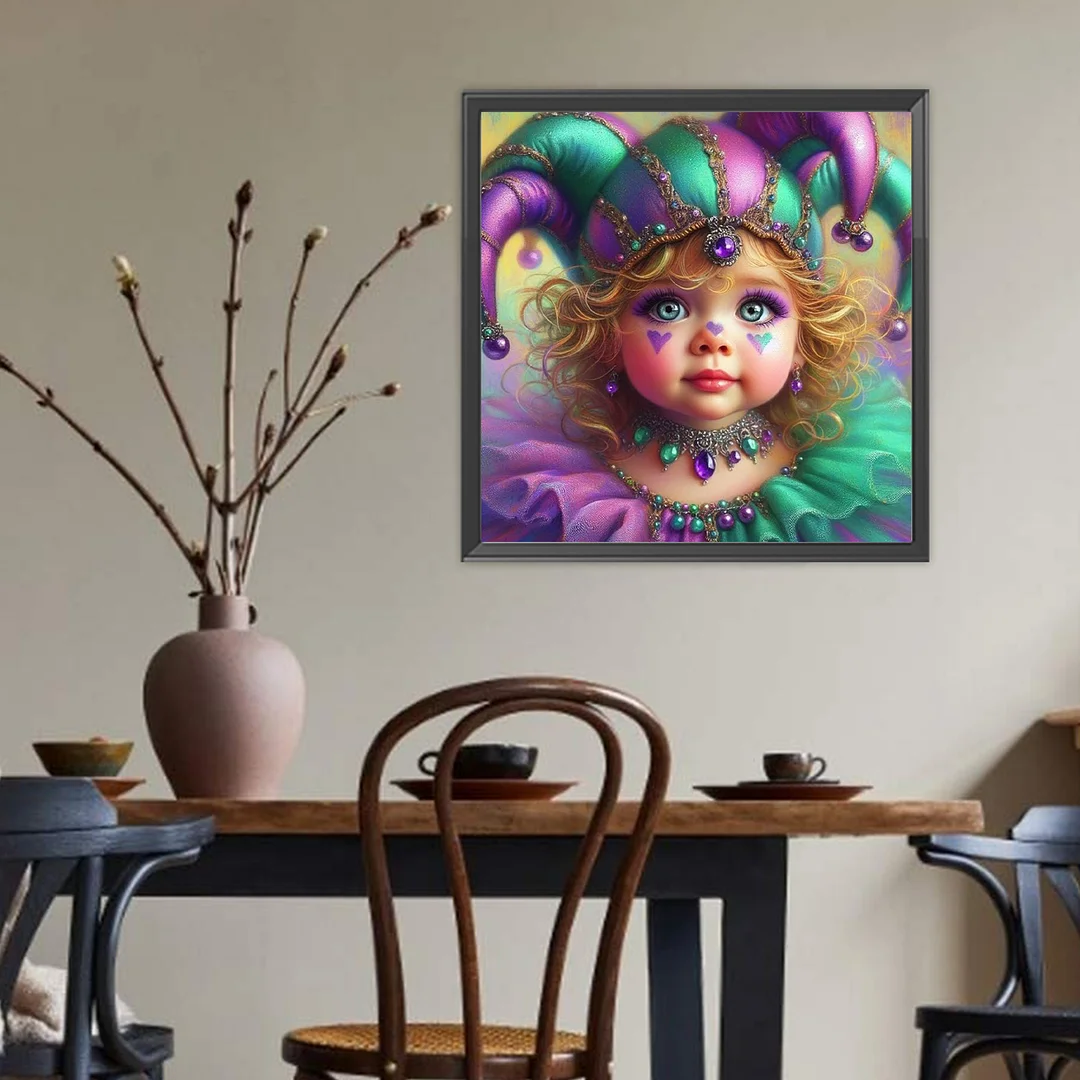 Diamond Painting - Full Round Drill - Kiddo Clown(Canvas|40*40cm)
