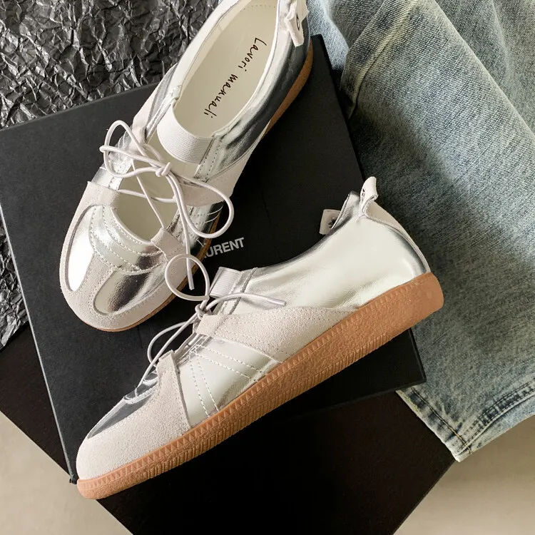 Churchf Churchf Summer Korean Version Of Shallow Casual German Training Shoes Fashion Soft Bottom Pink Hollow Out Ballet Wind Sheet