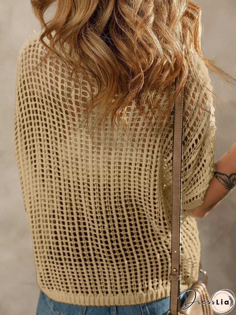 Colorful Flower Appliqu&eacute; Knitted Sweater