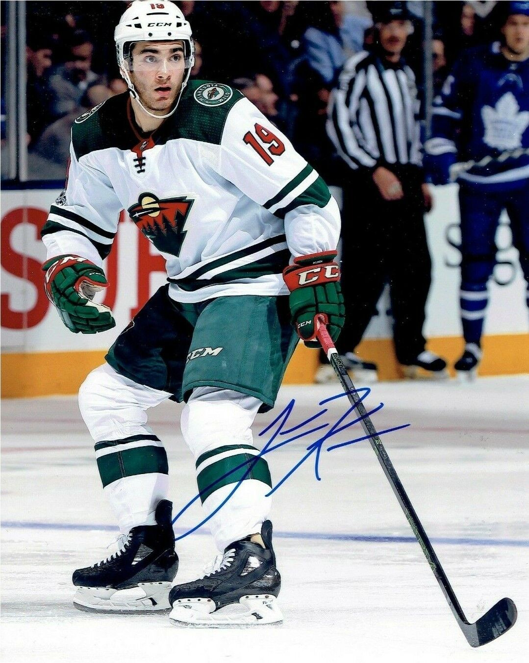 LUKE KUNIN autographed SIGNED MINNESOTA WILD 8X10 Photo Poster painting