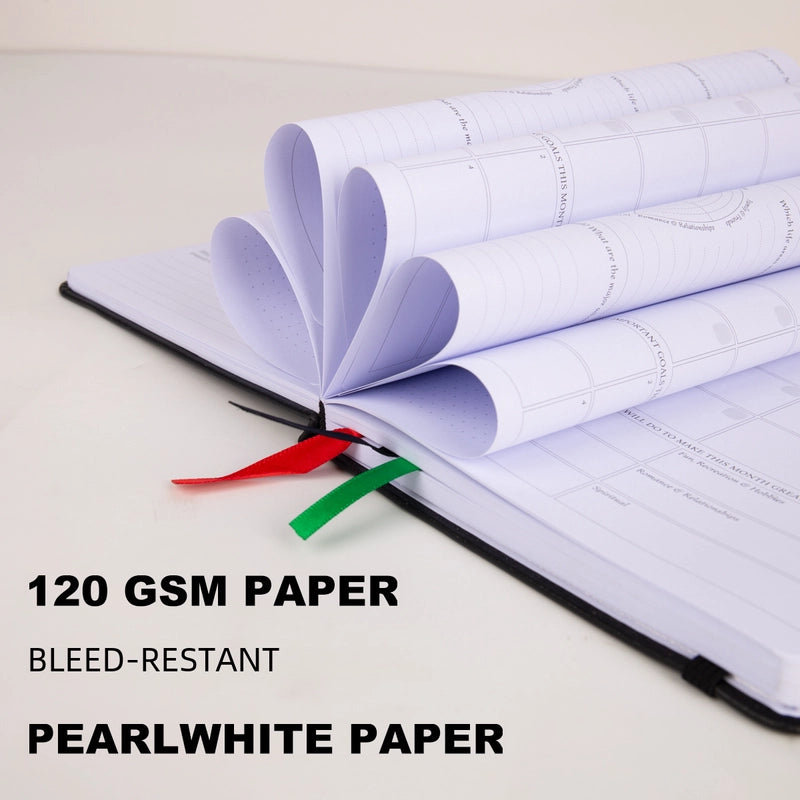 A5 English Version Thick 5-week Planner Study Schedule Hardcover Notebook Customized Office/cultural/notebook/notepad