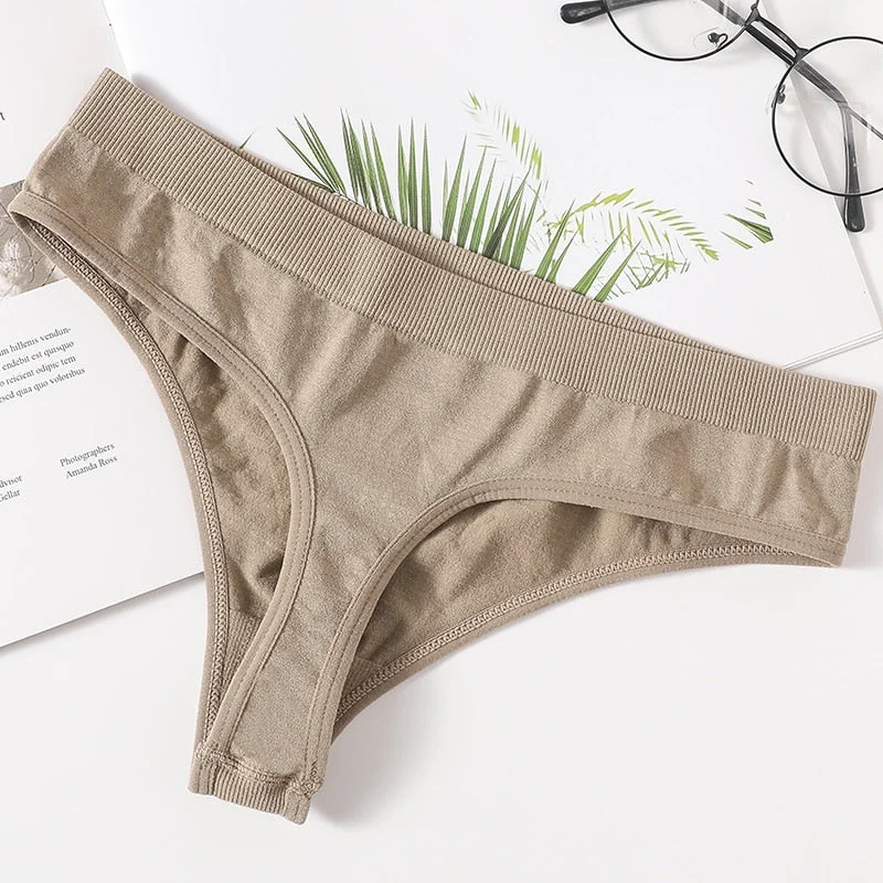 Women Underwear Thongs Sexy Panties G-String Female Underpants Lingerie Seamless Shapewear Sexy Panty High Rise Briefs M-XL