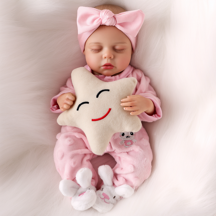 Babeside Sleeping Reborn Baby Lucy 12" Little Infant Girl Emotional Comfort Companion