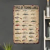 Type Of Fishing Lures - Metal Tin Signs(8*12Inch/12*16Inch)
