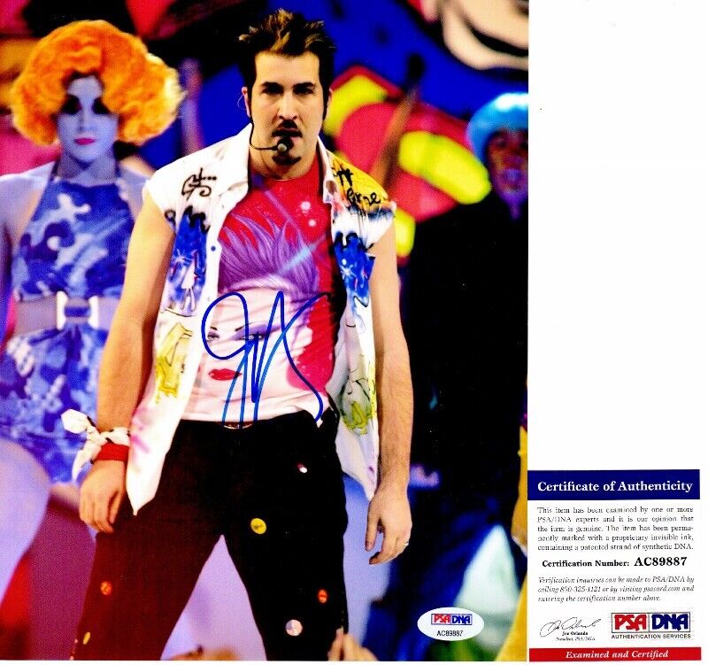 Joey Fatone Signed - Autographed NSYNC 8x10 inch Photo Poster painting with PSA/DNA COA