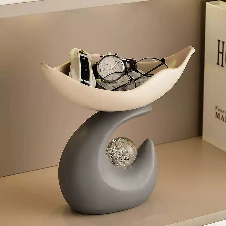 Wave Tray Room Key Holder – Modern Room Decoration & Housewarming Gift Décor