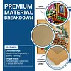 Christmas Train Framed Pearl Painting Kit 25x25cm for Adults